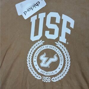 Women's Tan USF Graphic Tee